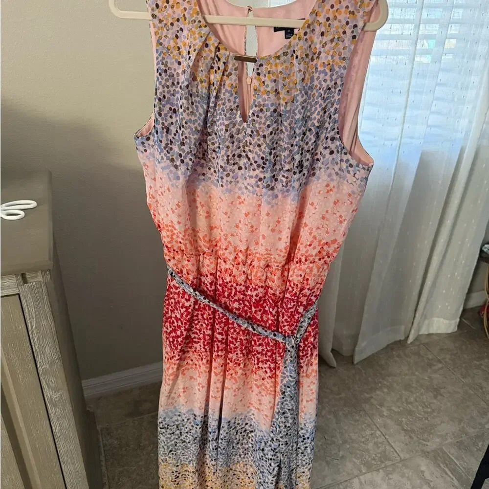 Lane Bryant Elegant Multicolor Gradient Maxi Dress